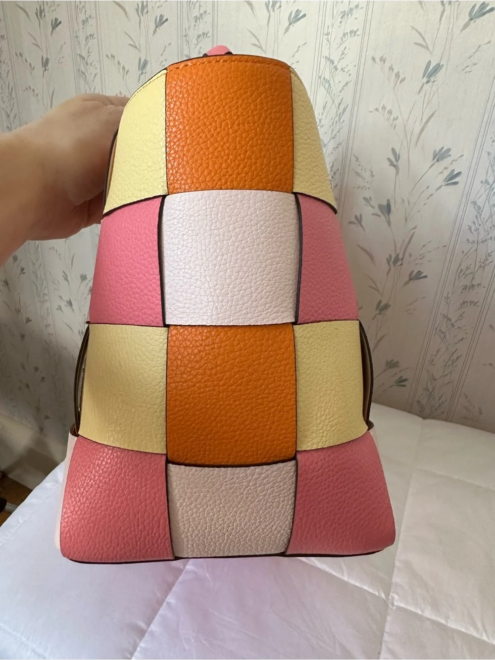 Kate Spade Woven Leather Patchwork Tote